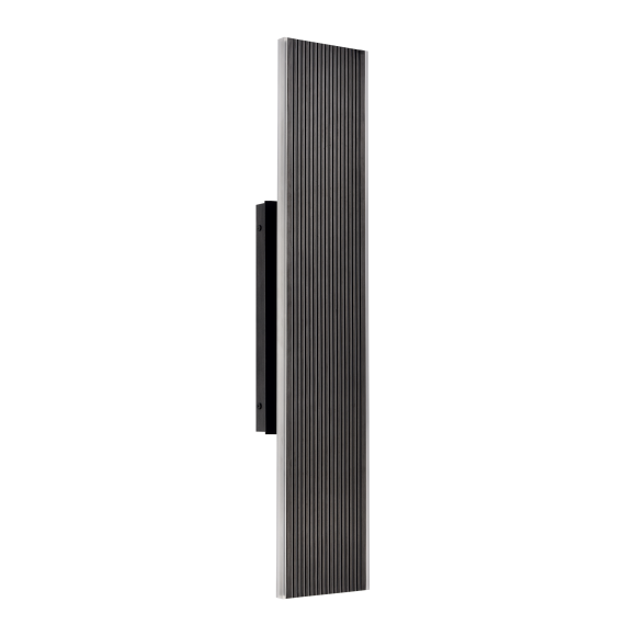 Oluk 28" Ultra-Sleek 2-Light LED All-Terior Black Oxide Vertical Wall Sconce