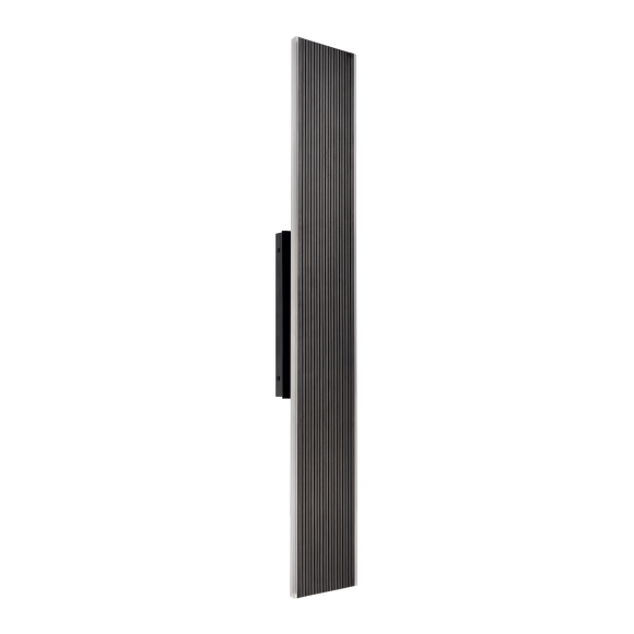 Oluk 35" Ultra-Sleek 2-Light LED All-Terior Black Oxide Vertical Wall Sconce
