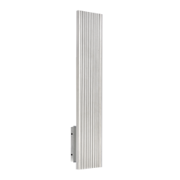 Oluk 24" Ultra-Sleek 2-Light LED All-Terior Brushed Aluminum Vertical Wall Sconce