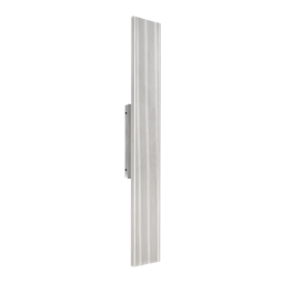 Oluk 35" Ultra-Sleek 2-Light LED All-Terior Brushed Aluminum Vertical Wall Sconce