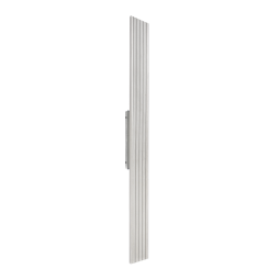 Oluk 47" Ultra-Sleek 2-Light LED All-Terior Brushed Aluminum Vertical Wall Sconce