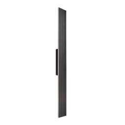 Oluk 47" Ultra-Sleek 2-Light LED All-Terior Black Oxide Vertical Wall Sconce