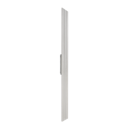 Oluk 71" Ultra-Sleek 2-Light LED All-Terior Brushed Aluminum Vertical Wall Sconce