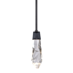 Angelus LED 3CCT Inimitable Crafted Crystal Satin Brushed Black Mini-Pendant