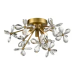 Adelle Crystal Sputnik Flush Mount