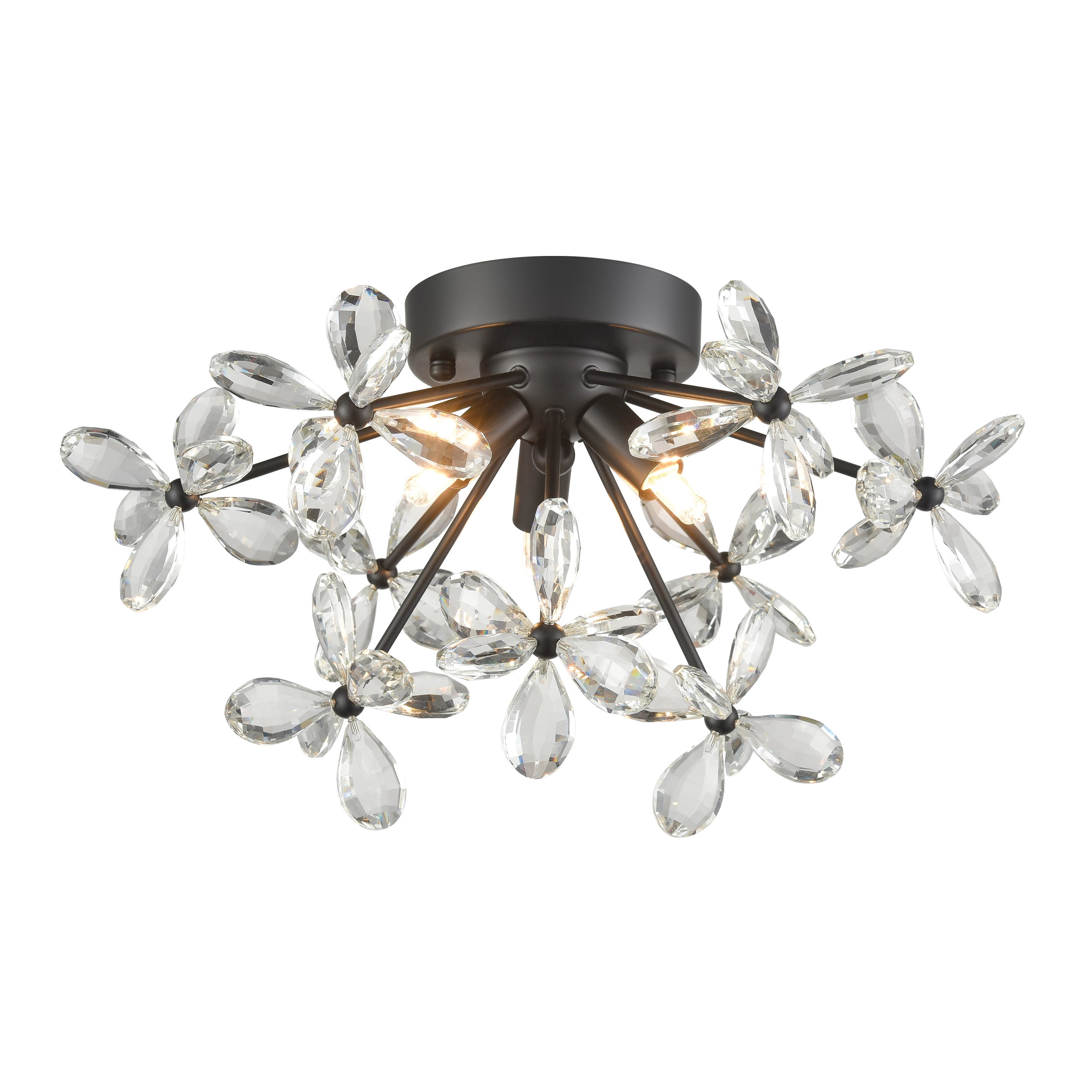 Adelle Crystal Sputnik Flush Mount