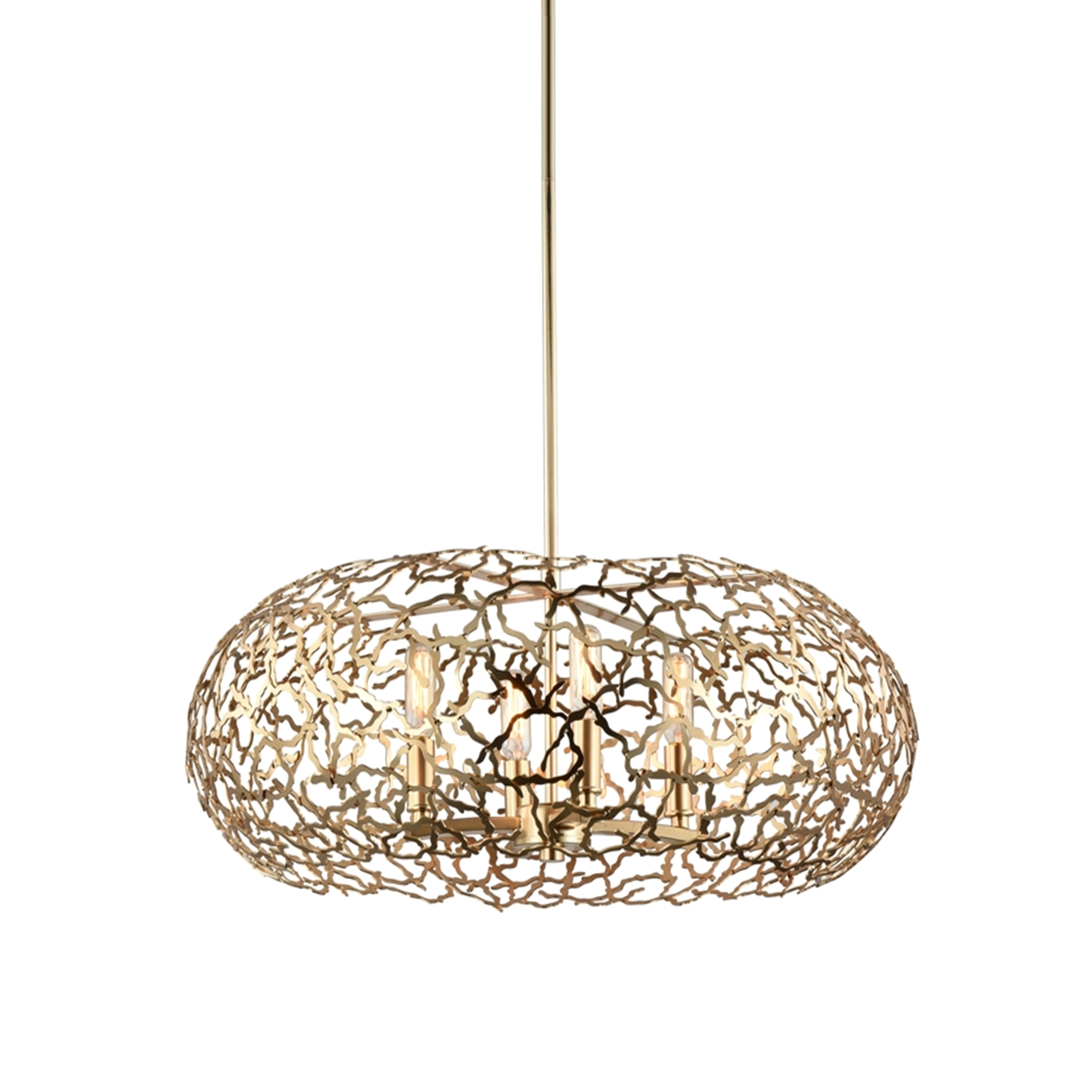 Helios 22" Organic Oval Chandelier