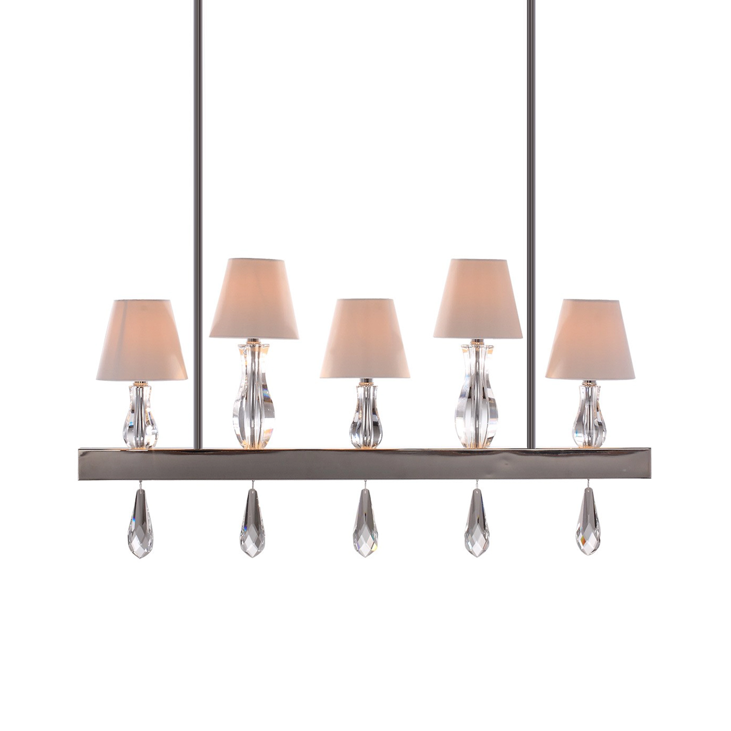Sophia 36" Linear Candle Chandelier