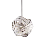 Una 22" Orbital Crystal Chandelier