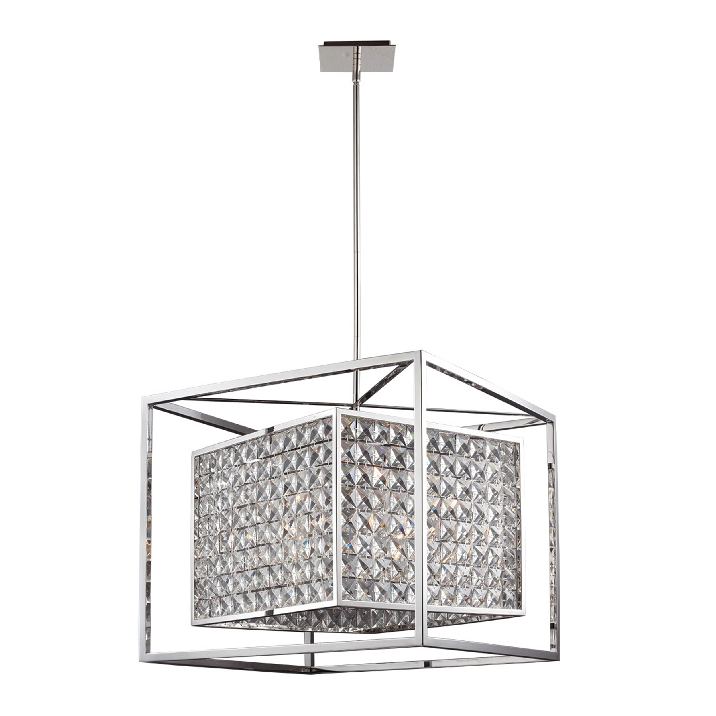 Struttura 23" Geometric Crystal Chandelier