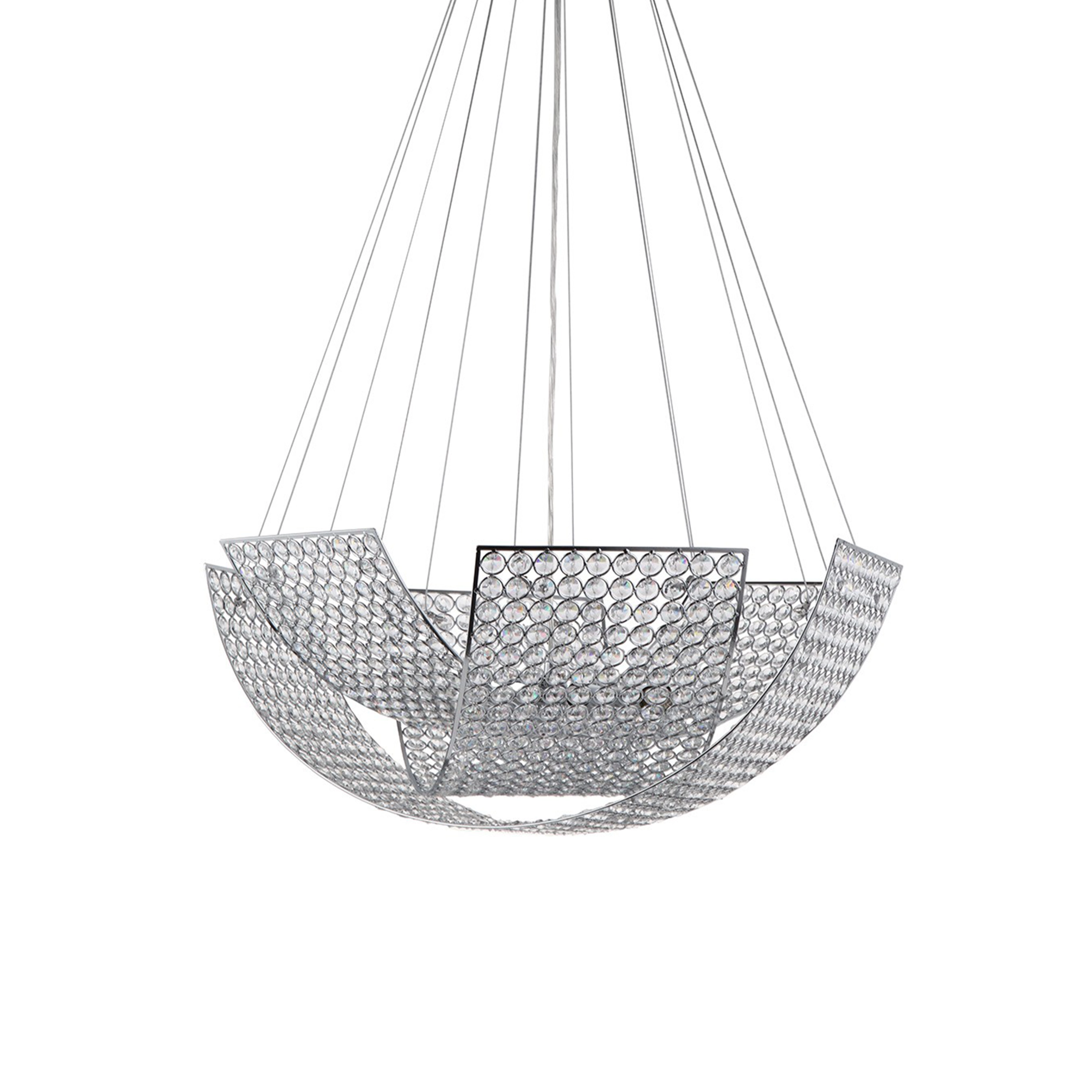 Monarch 24" Crystal Bowl Chandelier