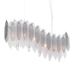 Stratus 40" Linear Glass Chandelier