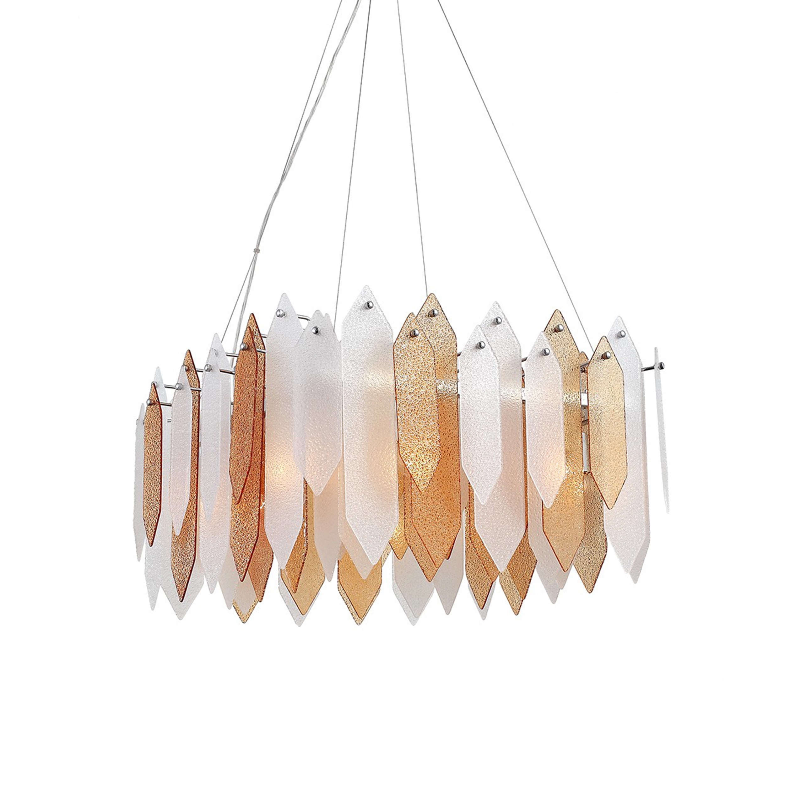 Stratus Square Glass Chandelier