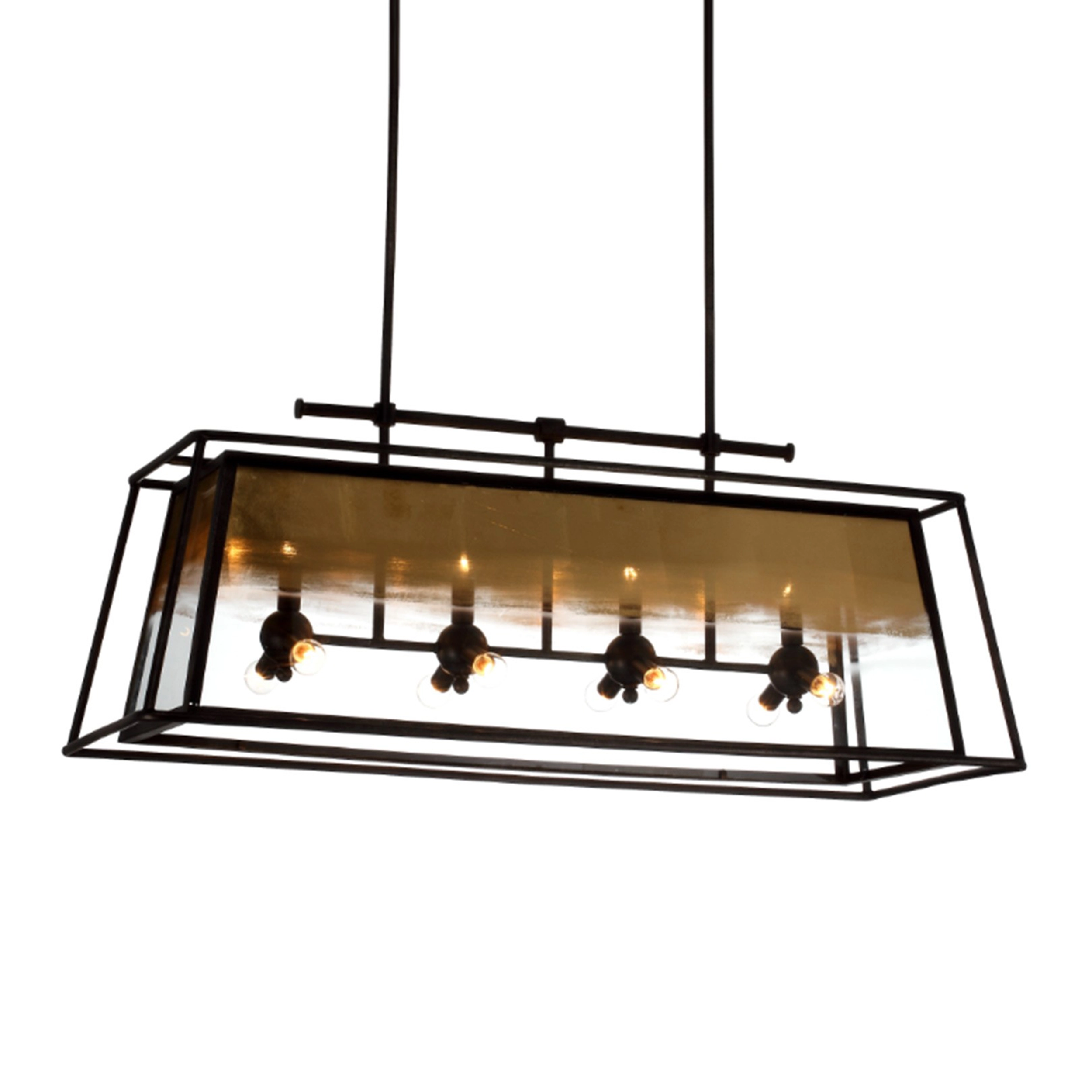 Occasus 40" Glass Shade Chandelier