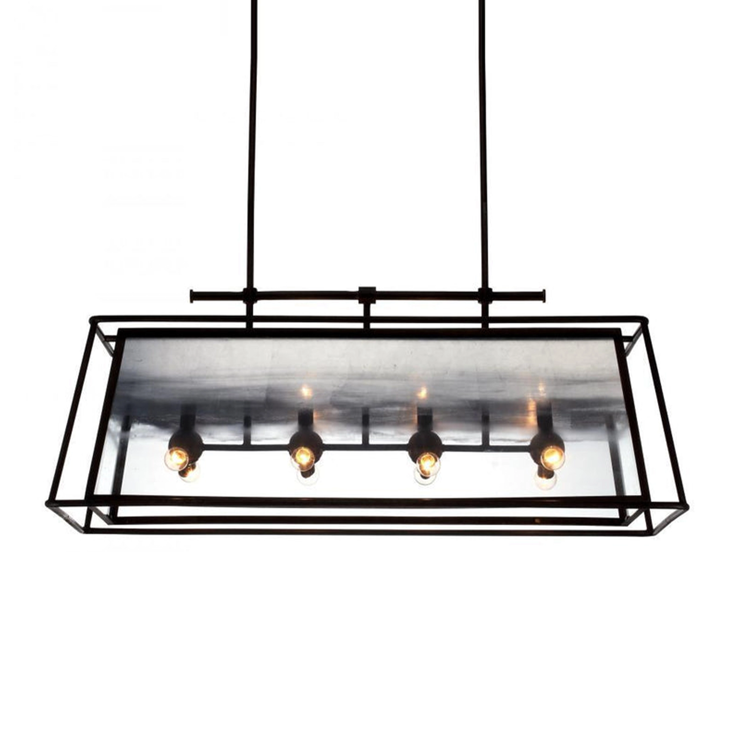 Occasus 40" Glass Shade Chandelier