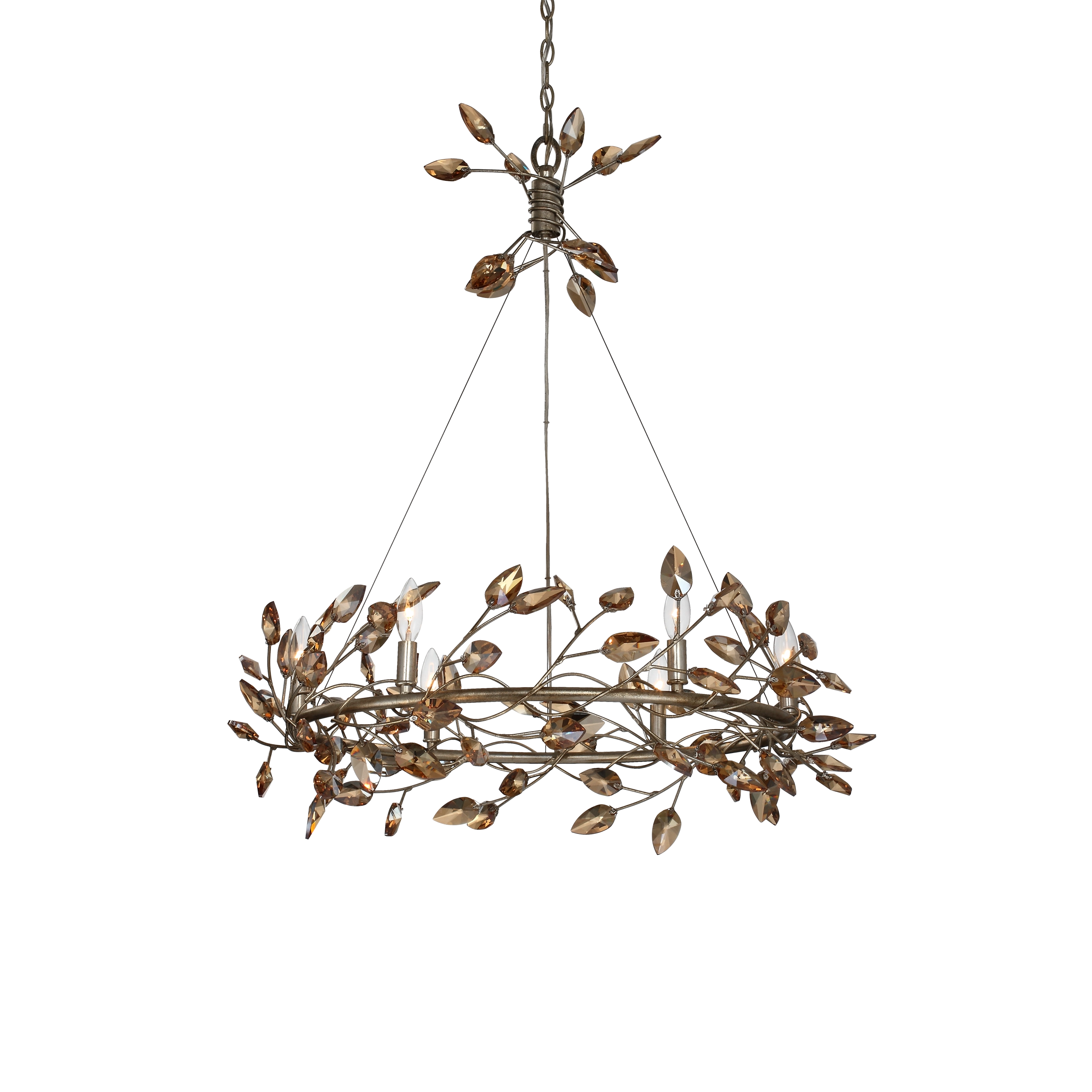 Misthaven 31" Organic Crystal Chandelier