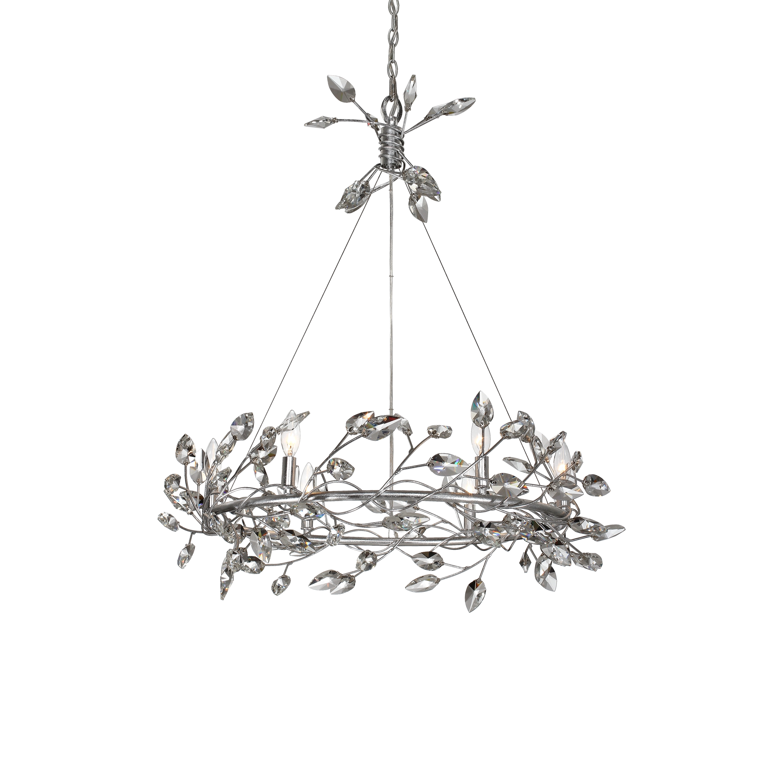 Misthaven 31" Organic Crystal Chandelier