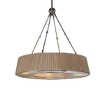 Plait 31" Fabric Shade Chandelier