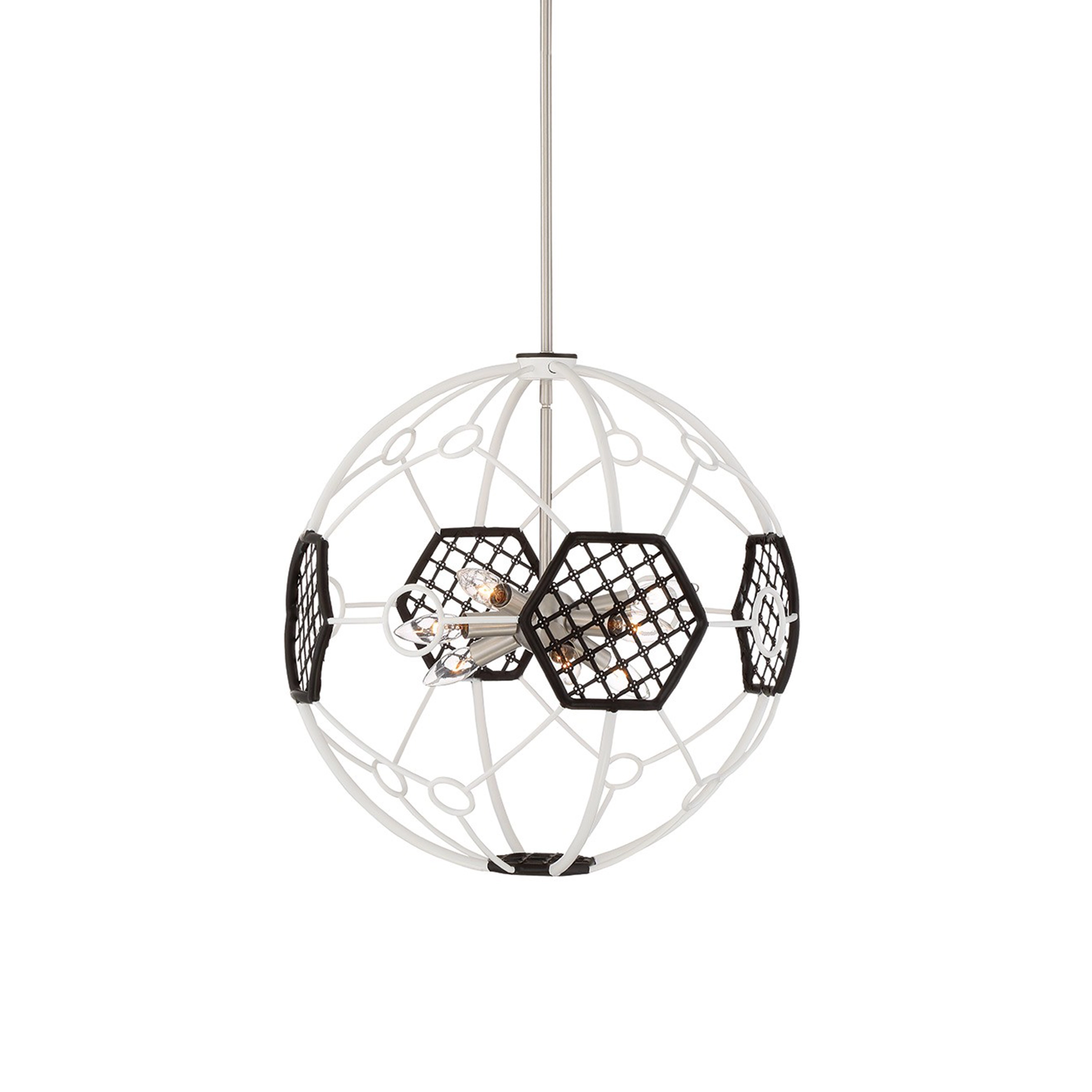 Plato 20" Geometric Globe Chandelier