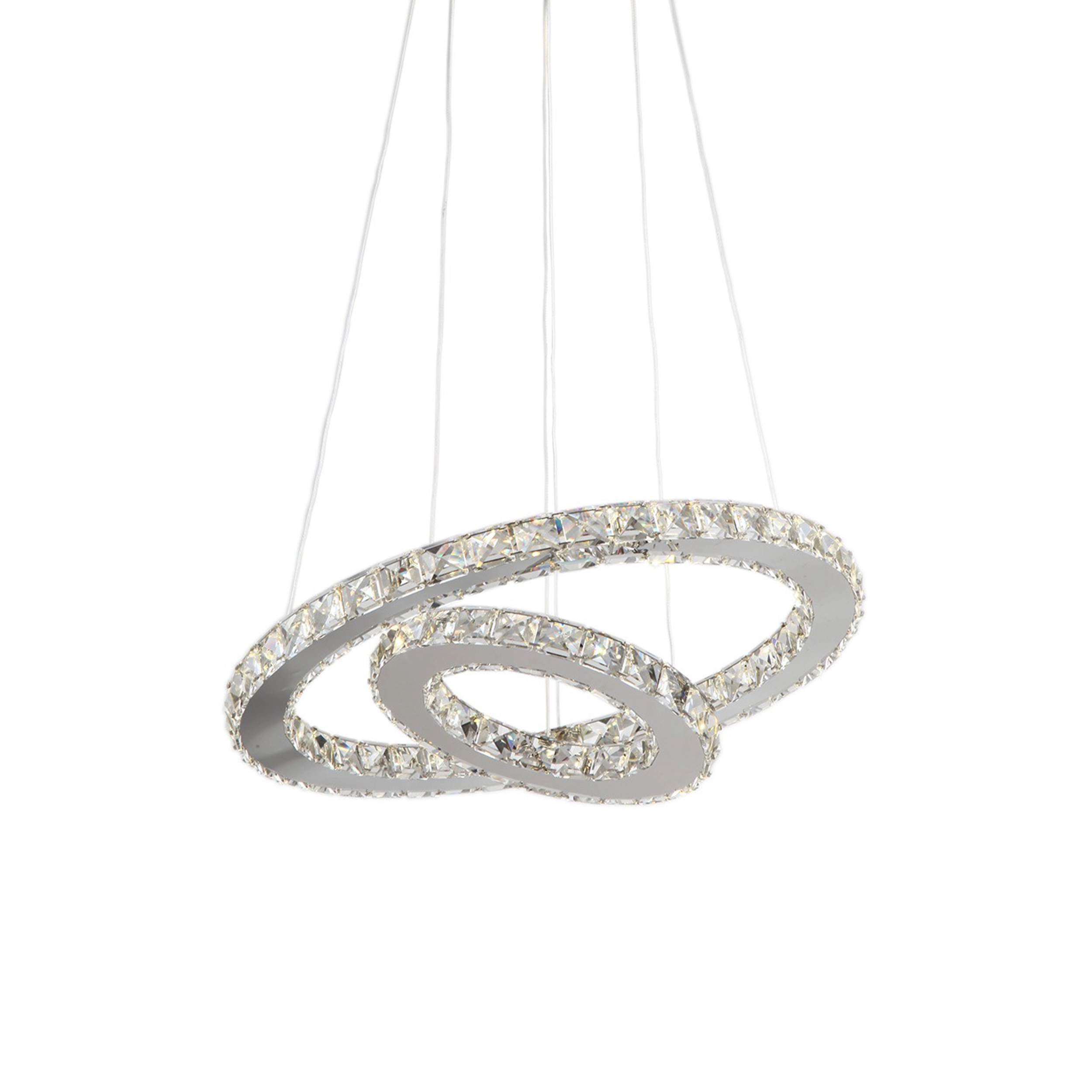 Blair 20" Crystal Ring Chandelier