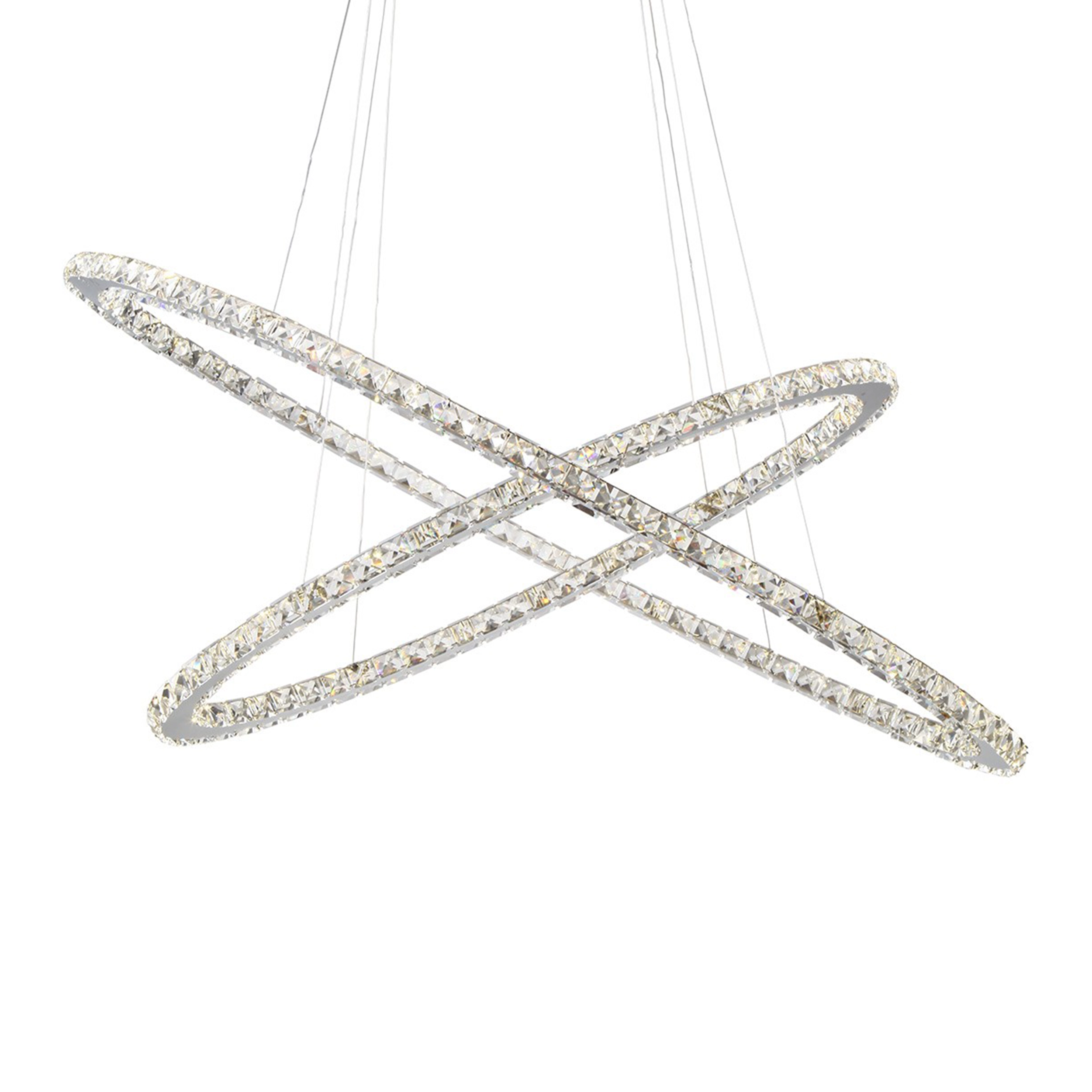 Blair 48" Crystal Ring Chandelier