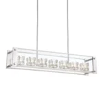 Cavern 42" Linear Crystal Chandelier