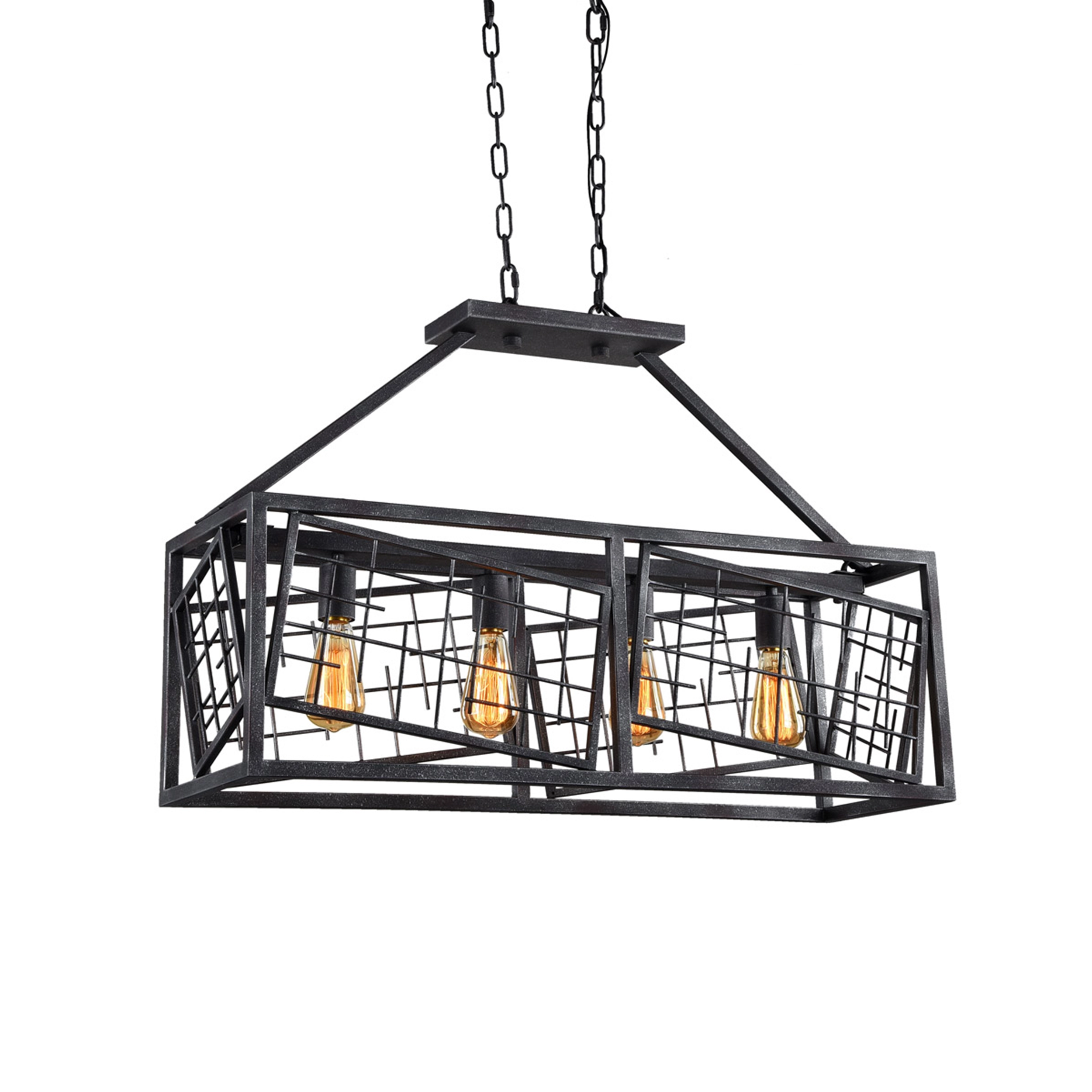 Plexus Rectangular Cage Chandelier