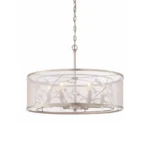 Vine 21" Organic Drum Crystal Pendant