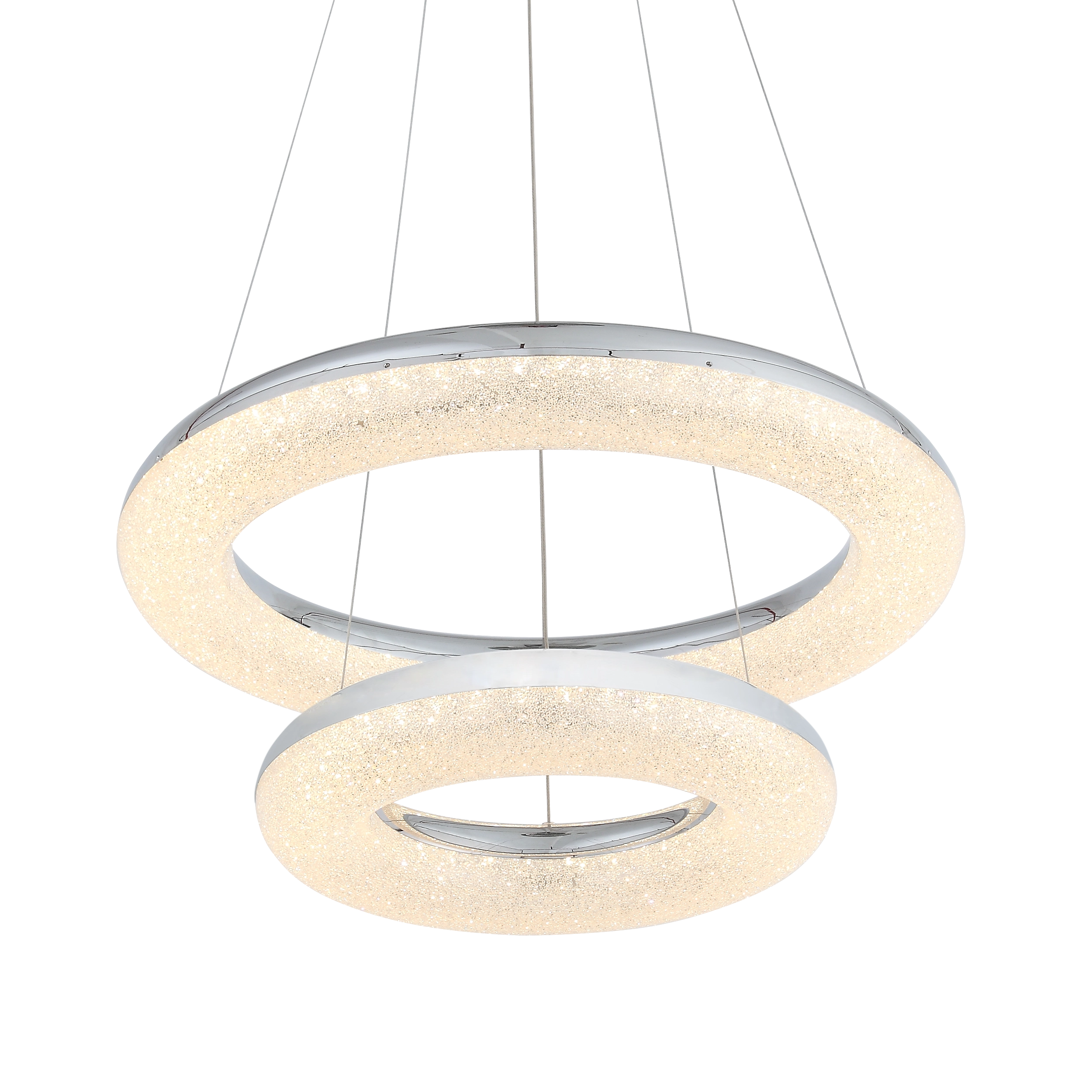 Orbit 24" Crystal Ring Pendant