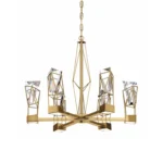 Gem 24" Geometric Crystal Chandelier