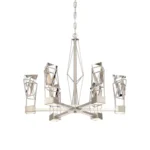 Gem 24" Geometric Crystal Chandelier