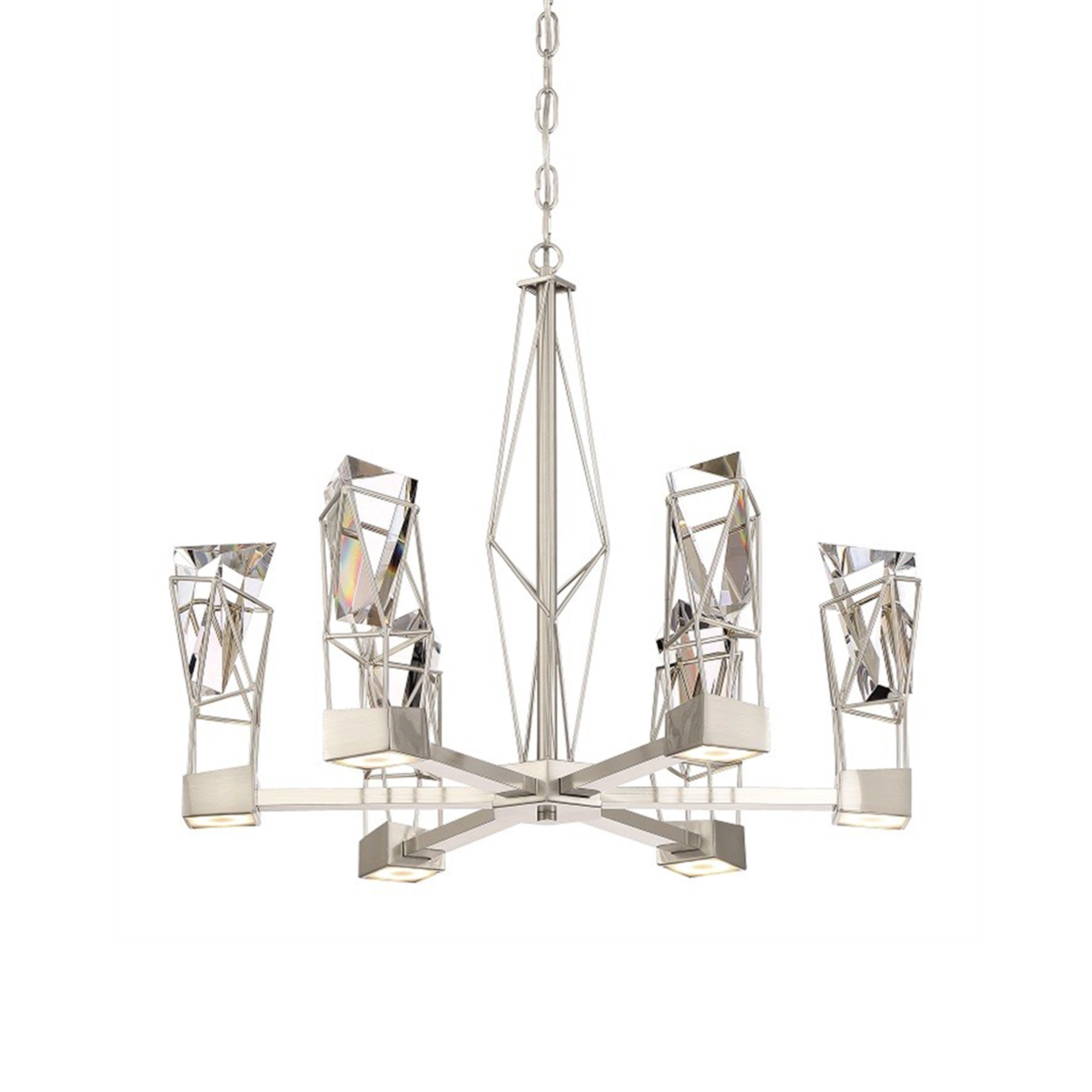 Gem 24" Geometric Crystal Chandelier