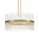Citadel 32" Rectangular Glass Chandelier