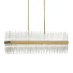 Citadel 48" Rectangular Glass Chandelier