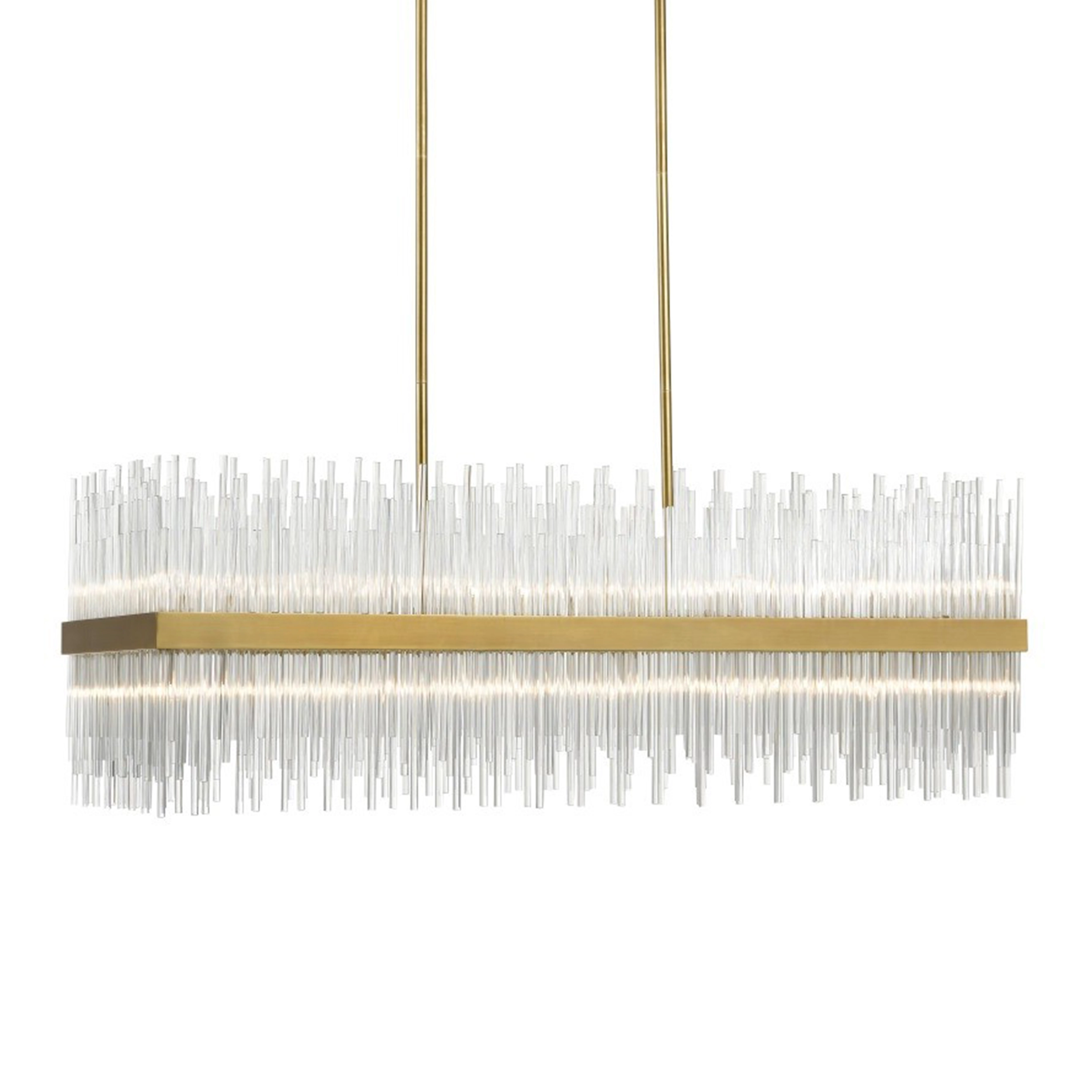 Citadel 48" Rectangular Glass Chandelier