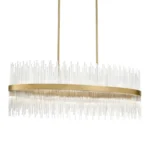 Citadel 48" Oval Glass Chandelier
