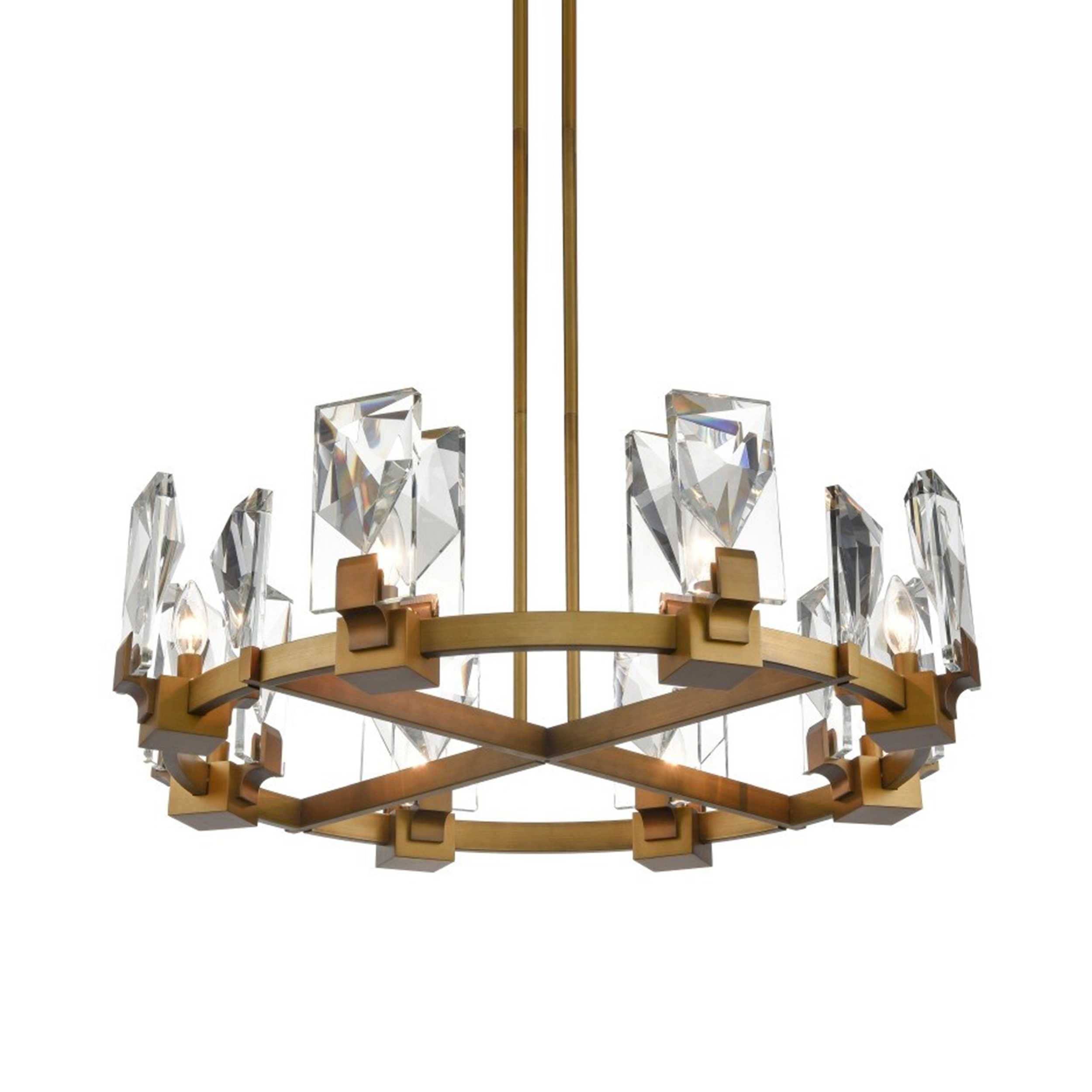 Horizon 32" Round Crystal Chandelier