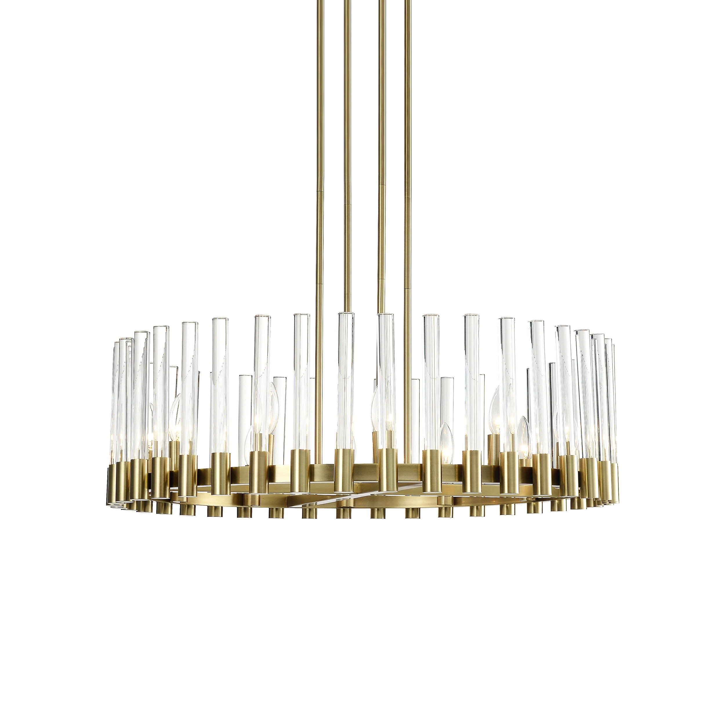 Julian 32" Round Glass Chandelier