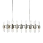 Pillar 48" Linear Glass Chandelier