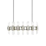 Pillar 36" Linear Glass Chandelier