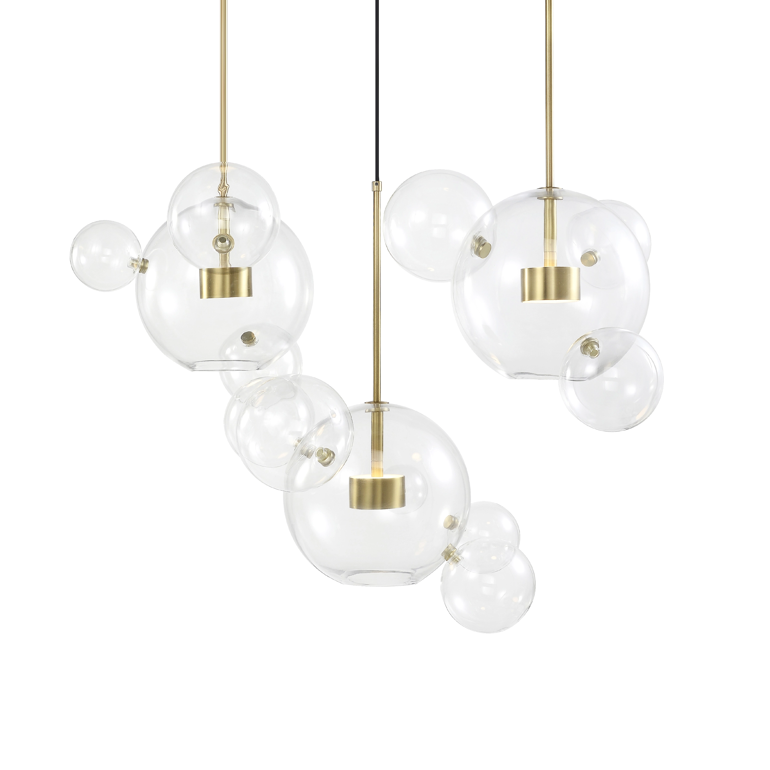 Satellite 22" Glass Globe Multi-Pendant