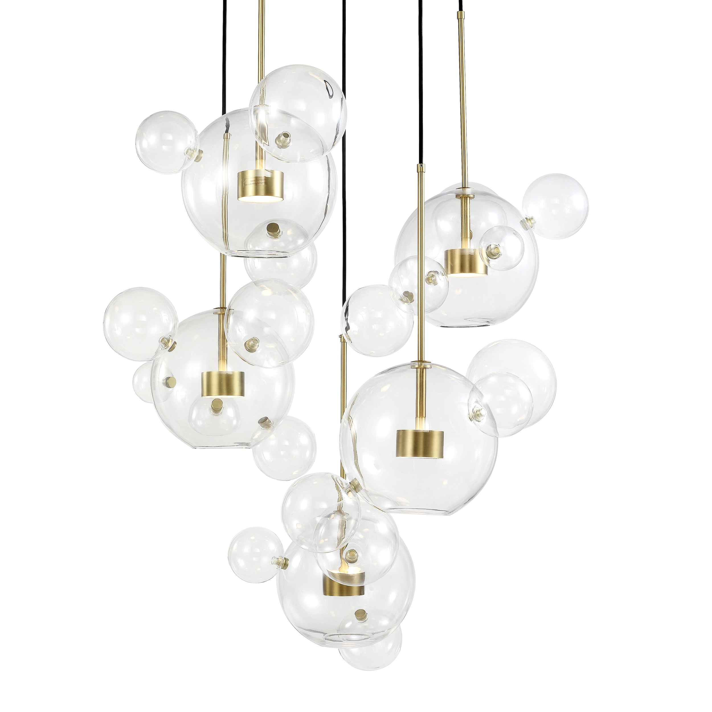 Satellite 44" Glass Globe Multi-Pendant