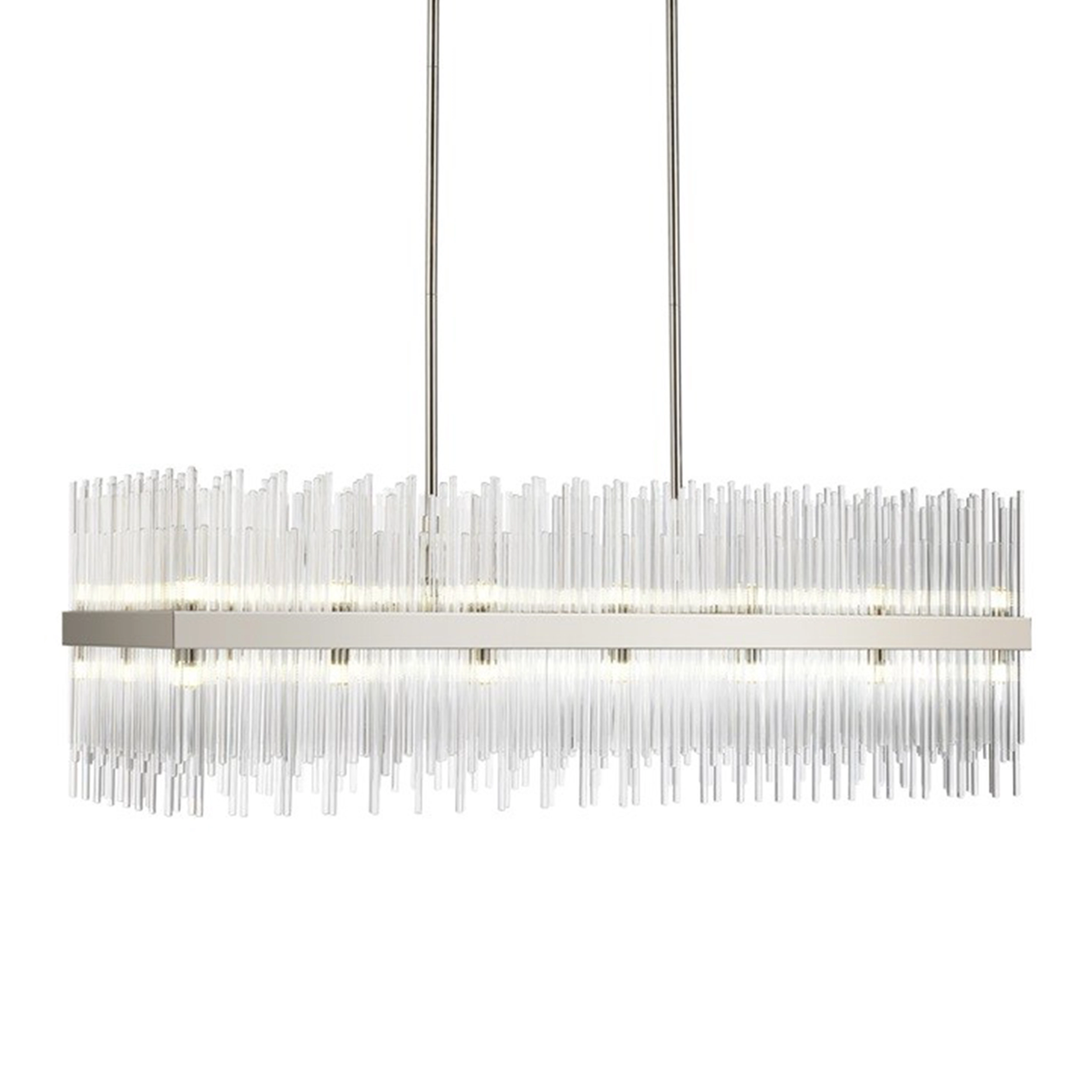 Citadel 48" Rectangular Glass Chandelier