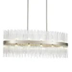 Citadel 48" Oval Glass Chandelier