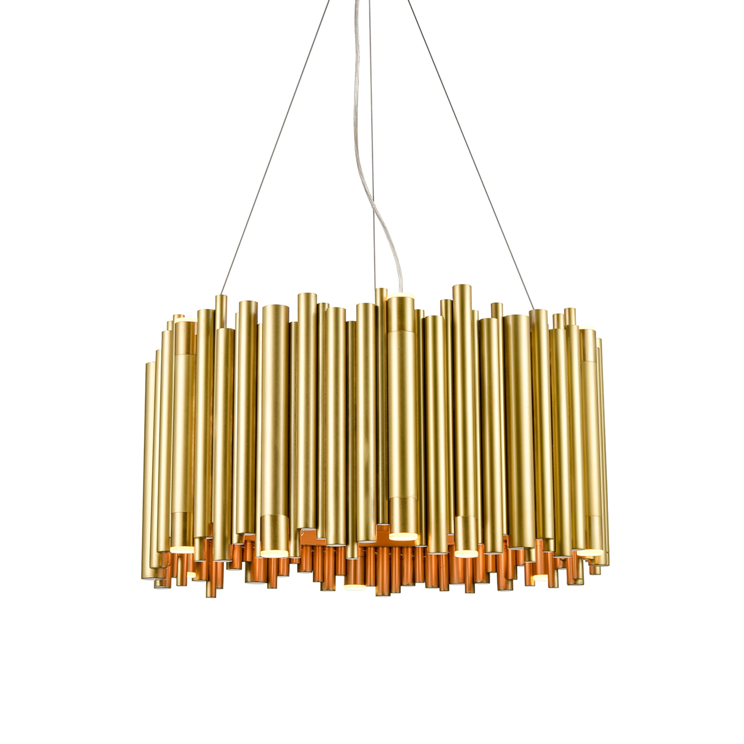 Cathedral 26" Drum Pipe Chandelier