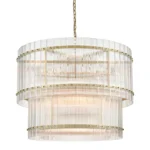 Allure 30" Glass Drum Chandelier
