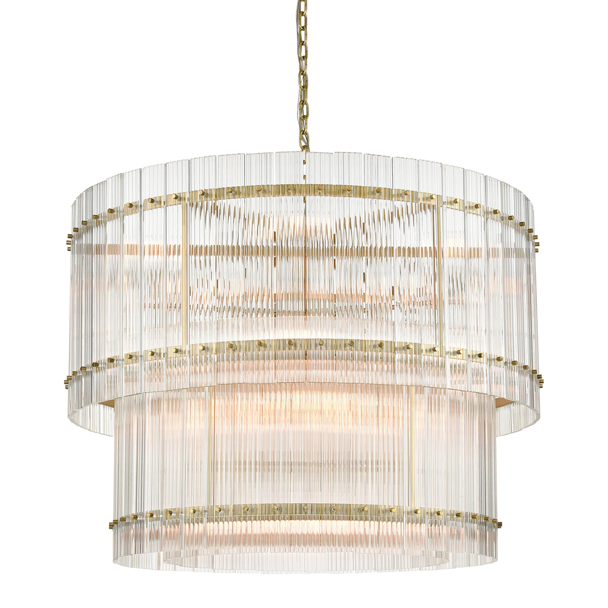 Allure 30" Glass Drum Chandelier