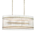Allure 40" Oval Glass Chandelier