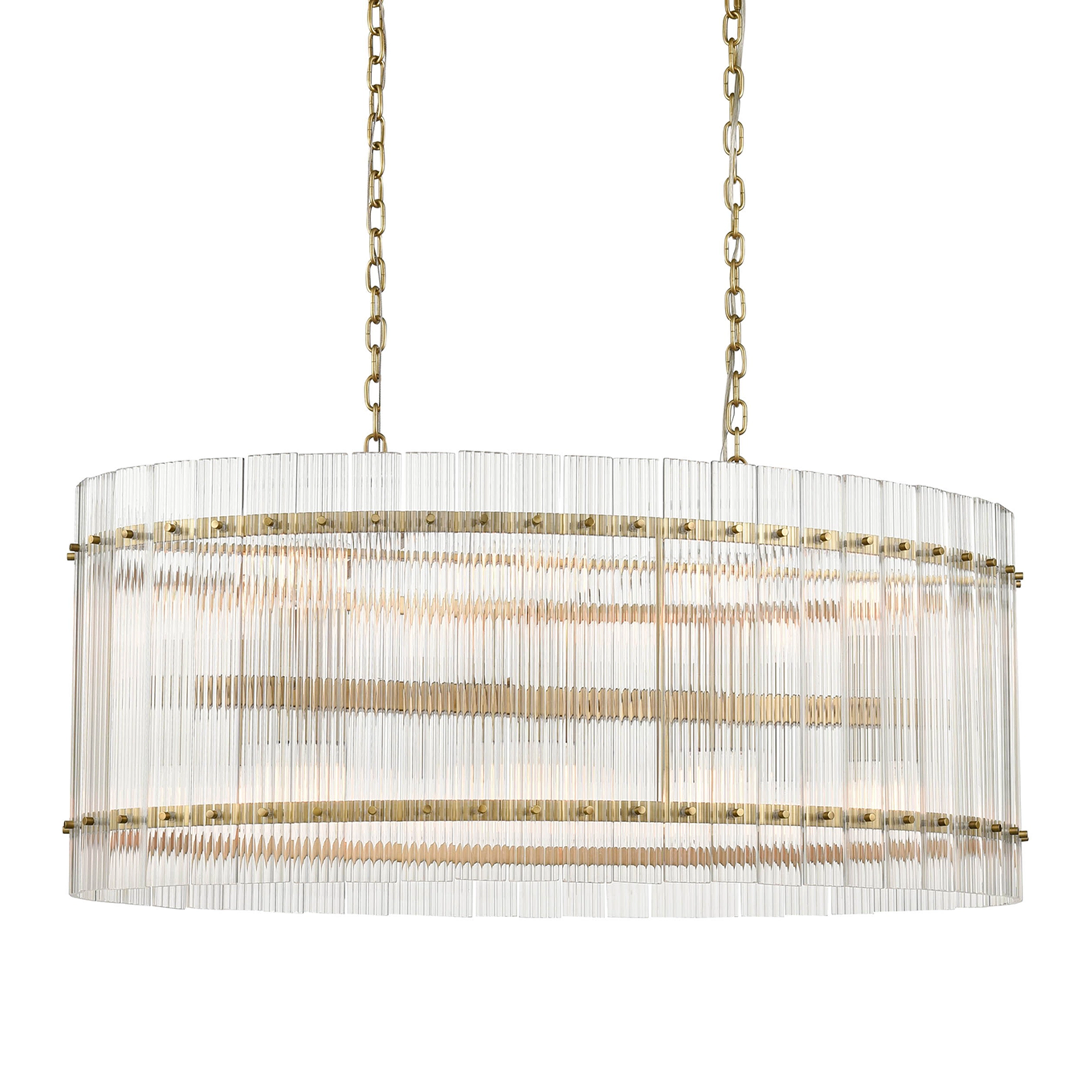 Allure 40" Oval Glass Chandelier