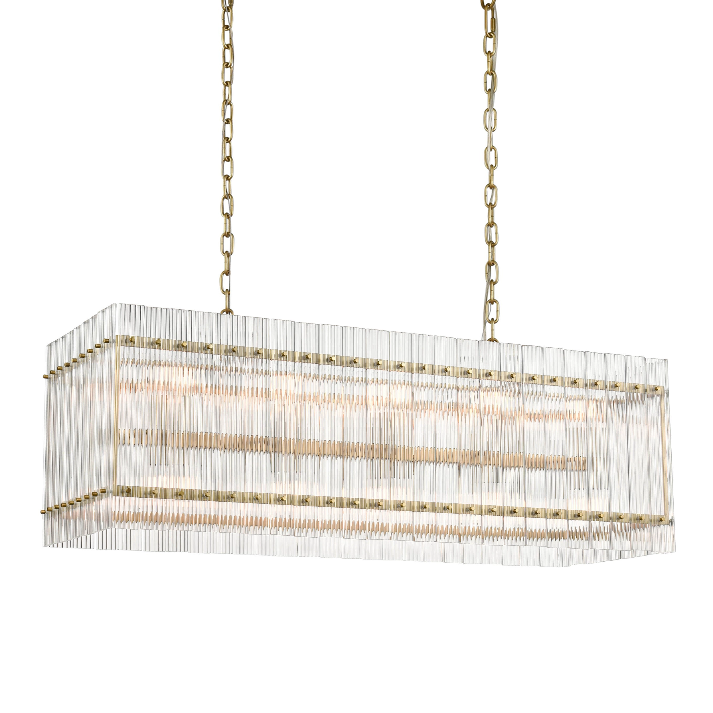Allure 48" Rectangular Glass Chandelier